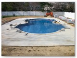Concrete Pool Patio Foundation

