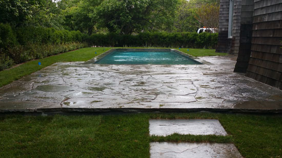 Hamptons Masonry Design Flagstone Pool Patio